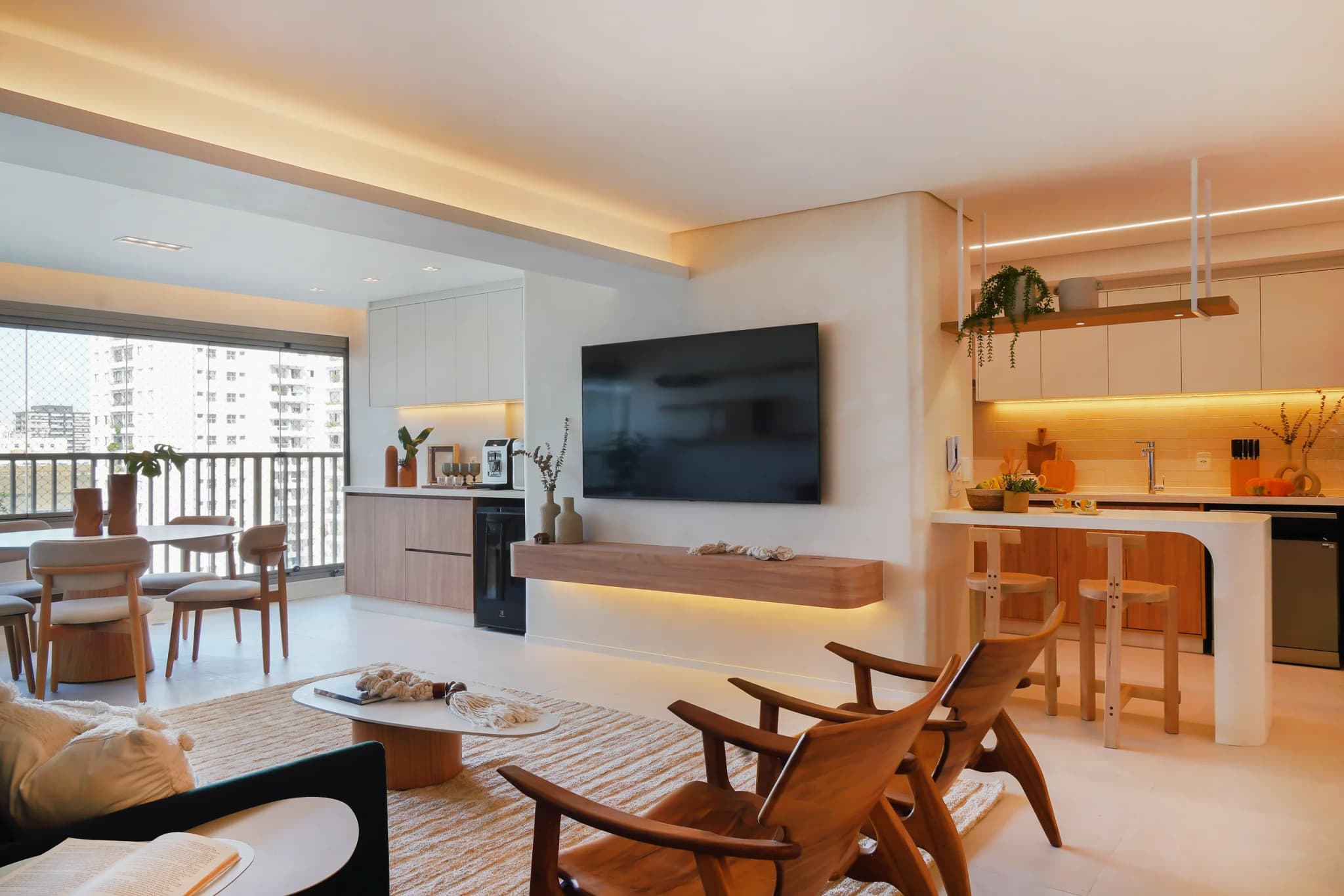 Reforma de um apartamento em Moema de 130m² da Studio Side