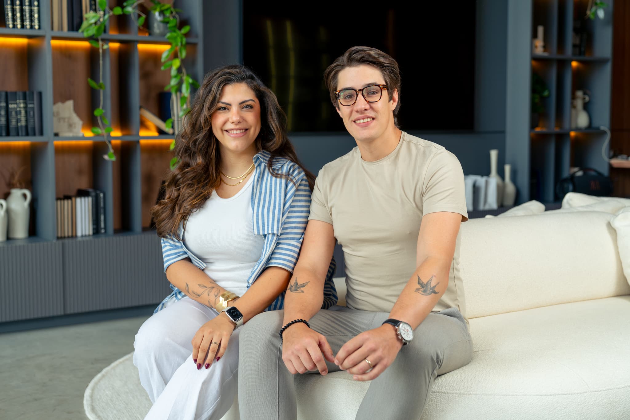 Daniely Perico e Cauê Resina, sócios da Studio Side