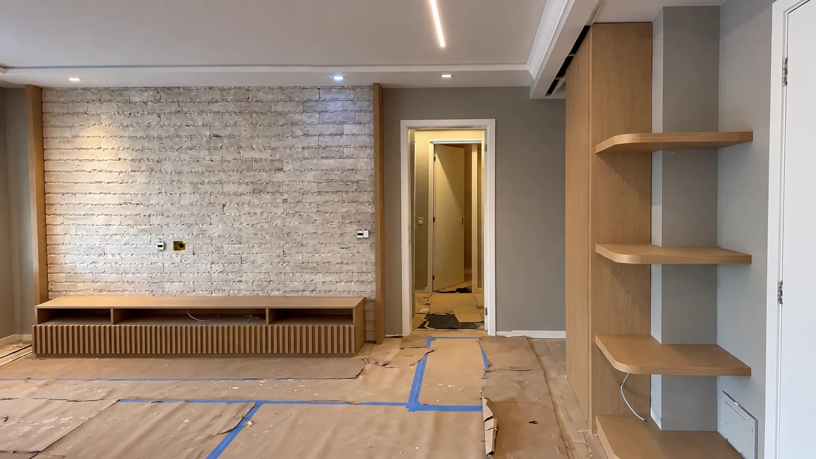 Reforma em andamento de um apartamento na Chácara Santo Antonio de 167m² pela Studio Side